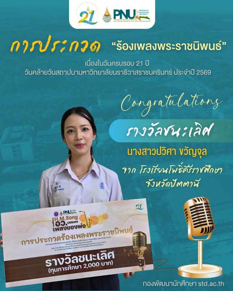 ขอแสดงความยินดีกับนักเรียนทุกโรงเรียนที่ได้รับรางวัลและร่วมประกวดร้องเพลงพระราชนิพนธ์